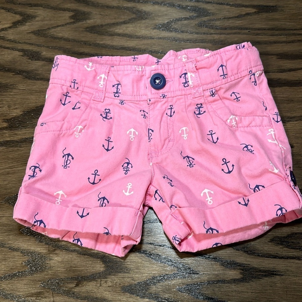 Toddler Girls Nautical Shorts - 3T